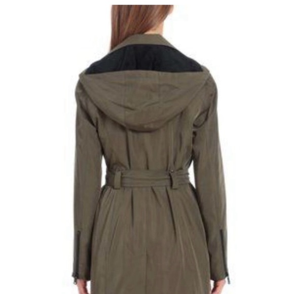 Avec Les Filles Olive Moto Trench Coat - Picture 6 of 8